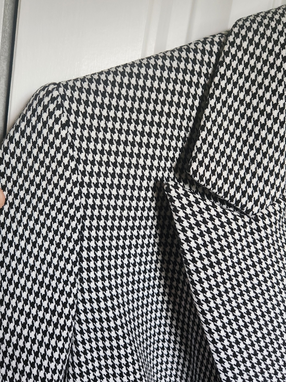 Express Women's Black & White Houndstooth Blazer Jacket Size Small - Picture 4 of 13